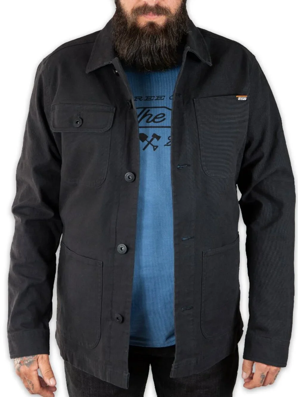 Off The Grid Surplus Heston Chore Coat - Black